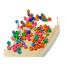 将图片加载到图库查看器,10pcs Solid Color Straight Hole Round Beads - Wholesale DIY Accessories