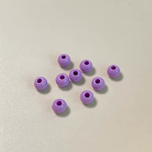 将图片加载到图库查看器,10pcs Solid Color Straight Hole Round Beads - Wholesale DIY Accessories