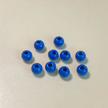 将图片加载到图库查看器,10pcs Solid Color Straight Hole Round Beads - Wholesale DIY Accessories