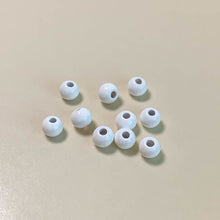 将图片加载到图库查看器,10pcs Solid Color Straight Hole Round Beads - Wholesale DIY Accessories