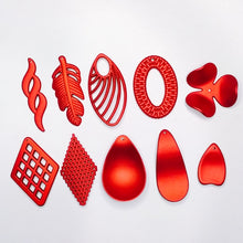 将图片加载到图库查看器,Acrylic Resin Plastic Red Frosted Eardrop Pendant Earring Accessories Supplies for Jewelry Making Components Diy Handmade 4pcs
