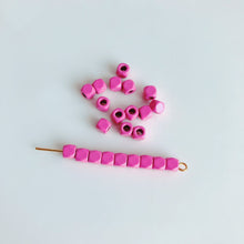 将图片加载到图库查看器，10pcs Macaron-colored Stoving Varnish Straight Hole Beads -Wholesale DIY Accessories
