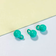 将图片加载到图库查看器，10pcs Macaron-colored Round Bead Pendant with Holes - Wholesale DIY Accessories
