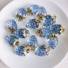 将图片加载到图库查看器，10pcs Summer Fresh Resin Strawberry Set with Pearls - Wholesale DIY Accessories
