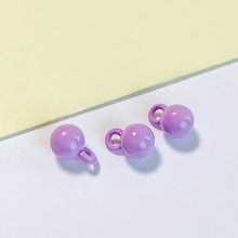 将图片加载到图库查看器，10pcs Macaron-colored Round Bead Pendant with Holes - Wholesale DIY Accessories
