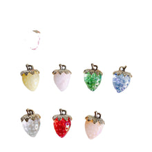 将图片加载到图库查看器，10pcs Summer Fresh Resin Strawberry Set with Pearls - Wholesale DIY Accessories
