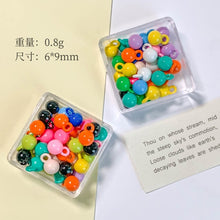 将图片加载到图库查看器，10pcs Macaron-colored Round Bead Pendant with Holes - Wholesale DIY Accessories
