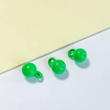 将图片加载到图库查看器，10pcs Macaron-colored Round Bead Pendant with Holes - Wholesale DIY Accessories
