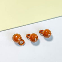 将图片加载到图库查看器，10pcs Macaron-colored Round Bead Pendant with Holes - Wholesale DIY Accessories
