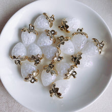 将图片加载到图库查看器，10pcs Summer Fresh Resin Strawberry Set with Pearls - Wholesale DIY Accessories
