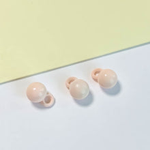 将图片加载到图库查看器，10pcs Macaron-colored Round Bead Pendant with Holes - Wholesale DIY Accessories
