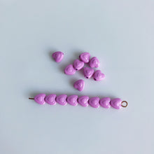 将图片加载到图库查看器，10pcs Colored Straight Hole Hearts -Wholesale DIY Accessories

