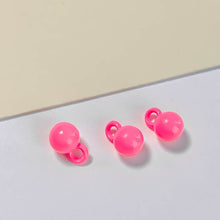 将图片加载到图库查看器，10pcs Macaron-colored Round Bead Pendant with Holes - Wholesale DIY Accessories
