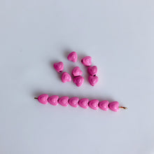 将图片加载到图库查看器，10pcs Colored Straight Hole Hearts -Wholesale DIY Accessories

