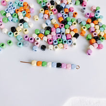 将图片加载到图库查看器，10pcs Macaron-colored Stoving Varnish Straight Hole Beads -Wholesale DIY Accessories
