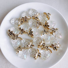 将图片加载到图库查看器，10pcs Summer Fresh Resin Strawberry Set with Pearls - Wholesale DIY Accessories
