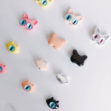 将图片加载到图库查看器，10pcs Lovely Cat &amp; Monster Straight Hole Beads - Wholesale DIY Accesories
