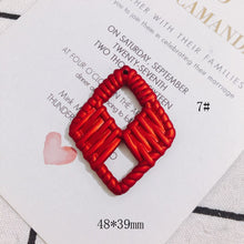 将图片加载到图库查看器，Acrylic Resin Plastic Red Frosted Eardrop Pendant Earring Accessories Supplies for Jewelry Making Components Diy Handmade 4pcs
