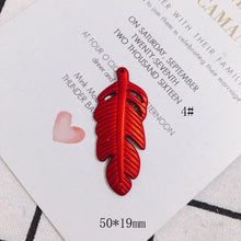 将图片加载到图库查看器，Acrylic Resin Plastic Red Frosted Eardrop Pendant Earring Accessories Supplies for Jewelry Making Components Diy Handmade 4pcs
