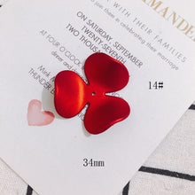 将图片加载到图库查看器，Acrylic Resin Plastic Red Frosted Eardrop Pendant Earring Accessories Supplies for Jewelry Making Components Diy Handmade 4pcs
