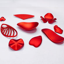 将图片加载到图库查看器，Acrylic Resin Plastic Red Frosted Eardrop Pendant Earring Accessories Supplies for Jewelry Making Components Diy Handmade 4pcs
