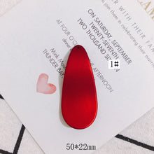 将图片加载到图库查看器，Acrylic Resin Plastic Red Frosted Eardrop Pendant Earring Accessories Supplies for Jewelry Making Components Diy Handmade 4pcs
